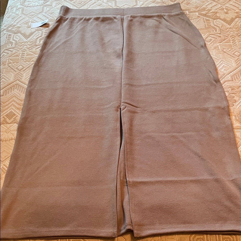 Old Navy Chocolate Malted Cozy Maxi Column Skirt/NWT/L - Picture 13 of 15
